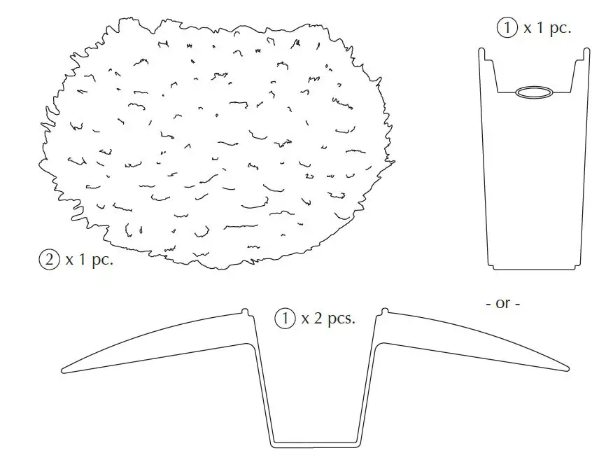 UMAGE-Eos-XL-Pendant-M-Rosette-White-Black- (1)