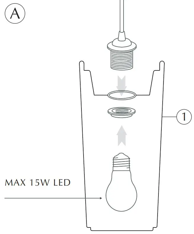 UMAGE-Eos-XL-Pendant-M-Rosette-White-Black- (5)
