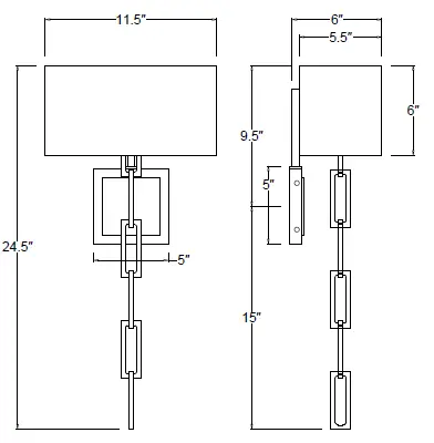 CRYSTORAMA 8682-MT-GA Two Light Wall Mount FIG-1
