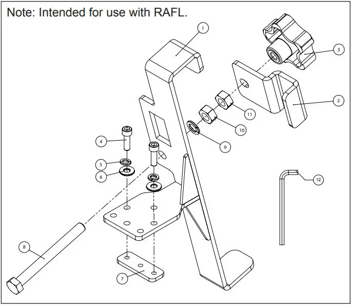 RHINO-RACK-RUFLB-Aluminium-Folding-Ladder-Bracket-FIG-1