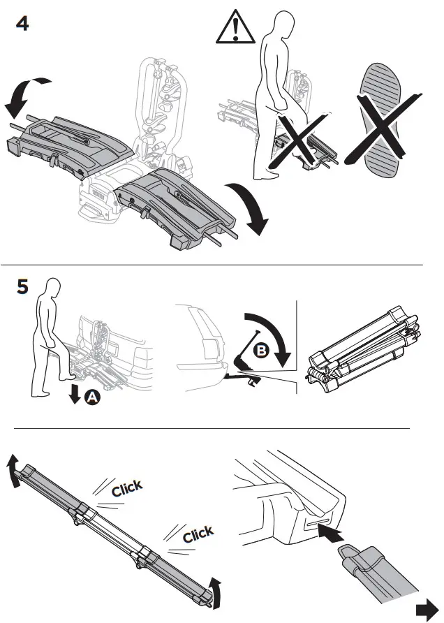 THULE 903202 EasyFold XT 2-Bike Platform Hitch Rack - Parts Included 4