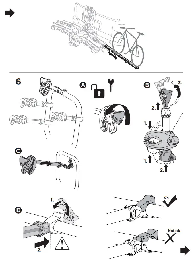 THULE 903202 EasyFold XT 2-Bike Platform Hitch Rack - Parts Included 5