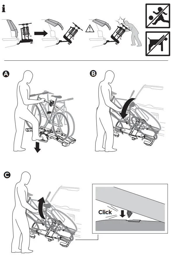 THULE 903202 EasyFold XT 2-Bike Platform Hitch Rack - Parts Included 9