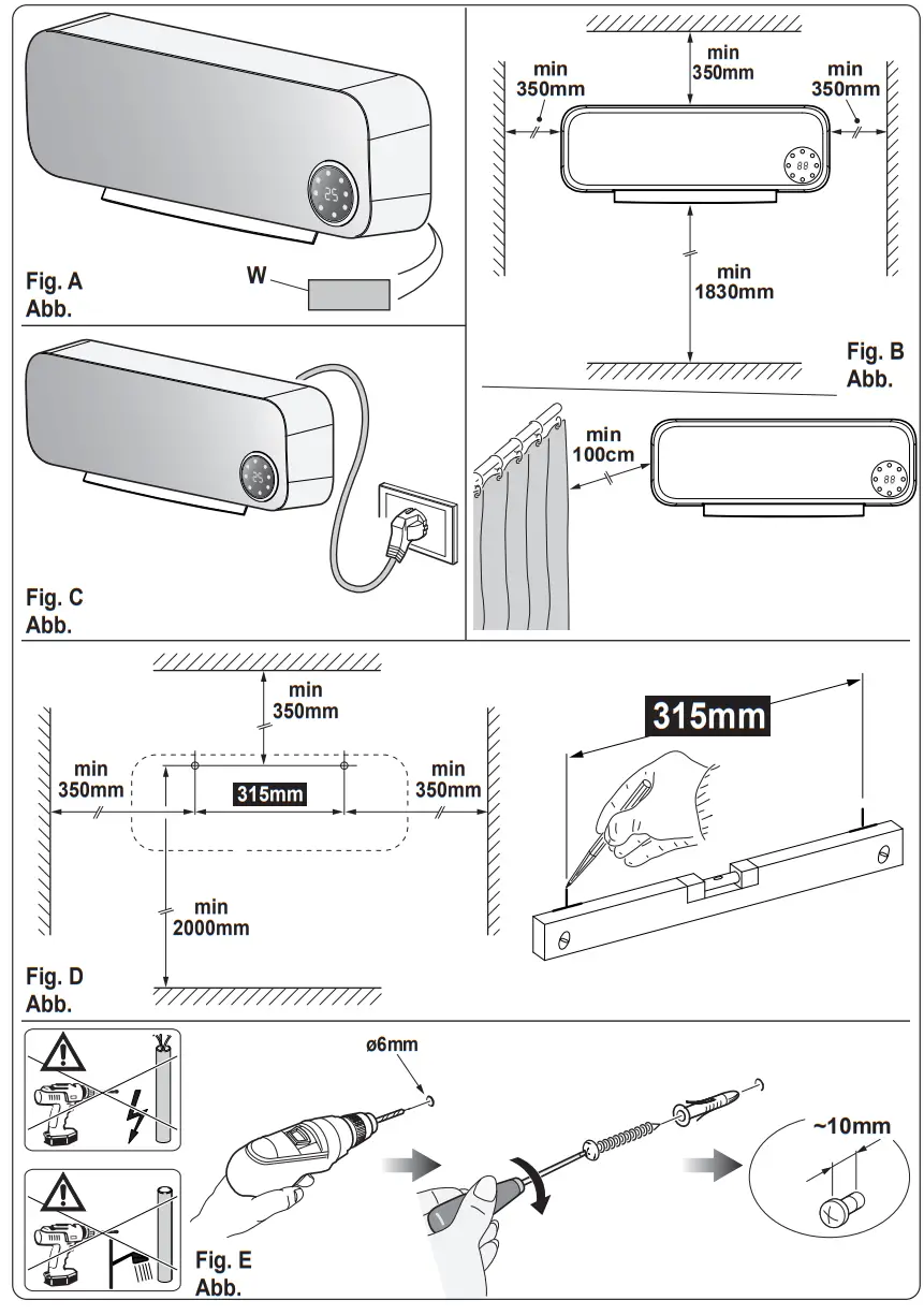 OLIMPIA SPLENDID 99264 Fan Heater - Figure 1