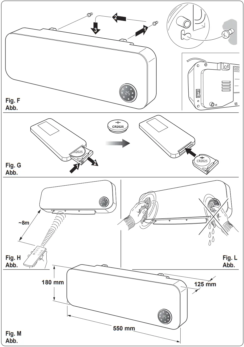 OLIMPIA SPLENDID 99264 Fan Heater - Figure 3