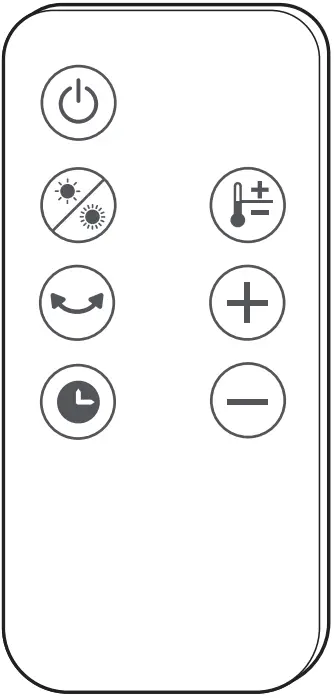 OLIMPIA SPLENDID 99264 Fan Heater - buttons