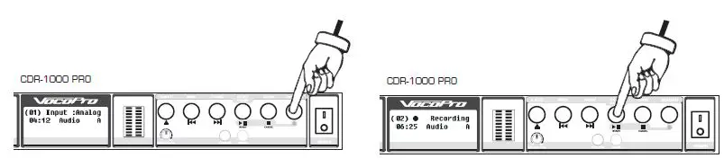 VocoPro CDR-1000 Pro Professional Single Space CD Recorder and Player-fig- (16)