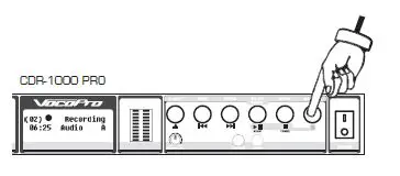 VocoPro CDR-1000 Pro Professional Single Space CD Recorder and Player-fig- (17)
