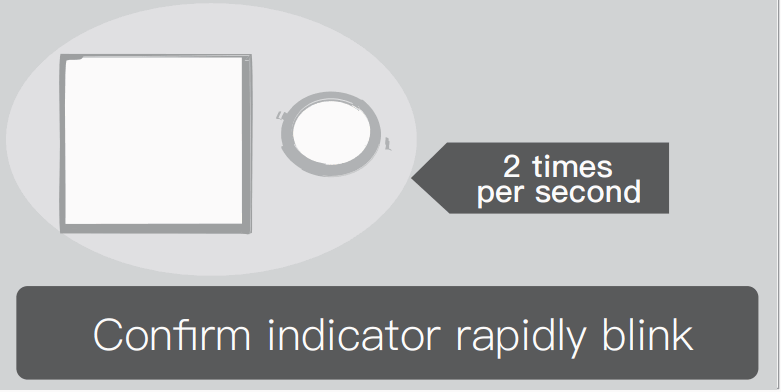 Moes ZB TDA9 RCW E27 MS Smart Light Bulb - rapidly flashing