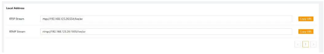 Network push streaming