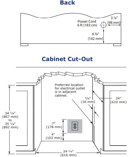 U-LINE HRF124 24 Inch Refrigerator-Freezer-FIG4
