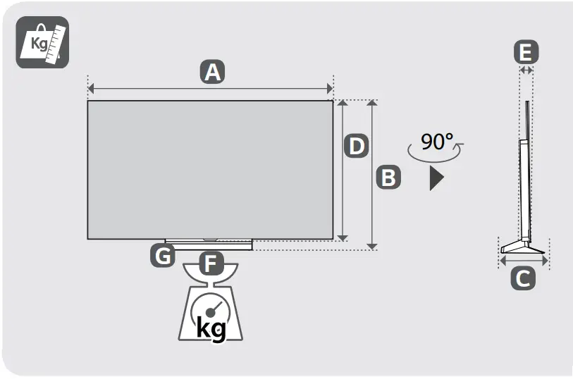 LG OLED55C3 55 Inch C3 Series OLED Evo 4K TV F4