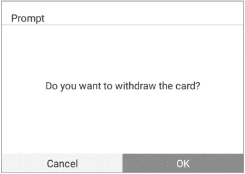 Confirmation Prompt