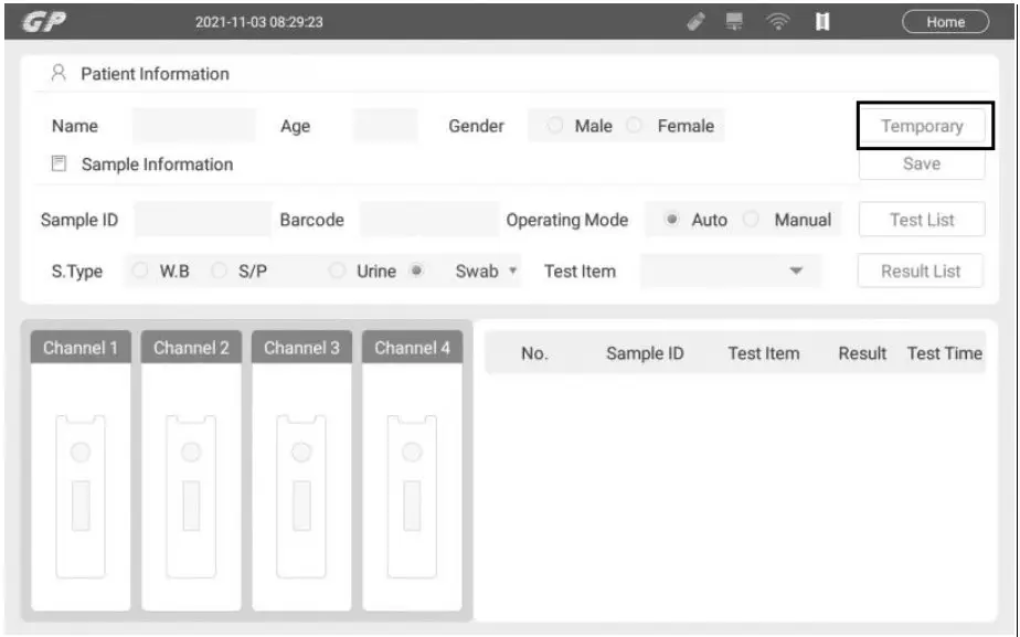 Temporary Channel Enabled