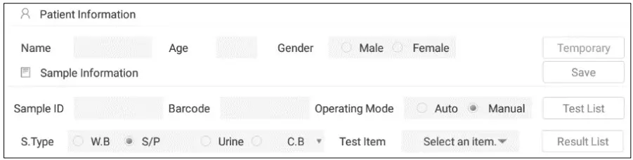 Temporary Test Schedule