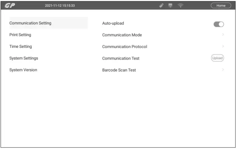 Communication Setting