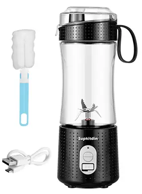 Supkitdin-A9-Black-Portable-Blender-USB-Rechargeable-fig-1