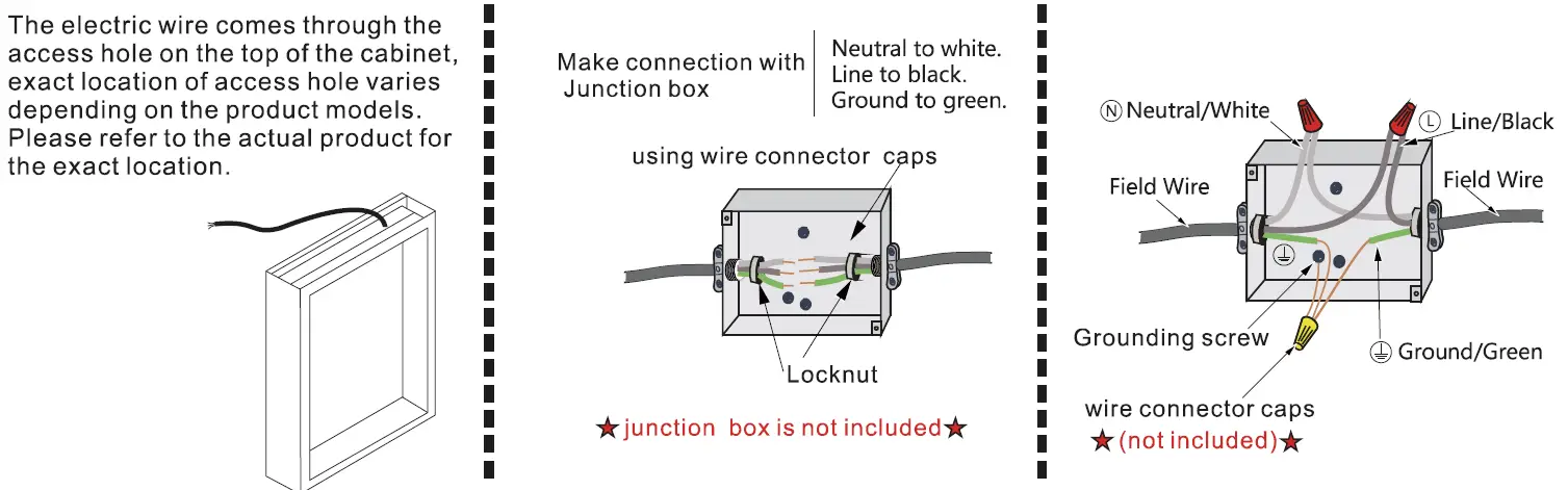 Interbath ITBBGMCB3020L Rectangular Black Aluminum Surface Mount 1
