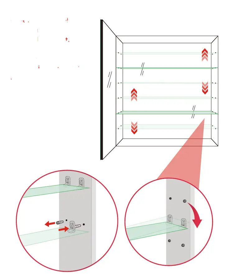 Interbath ITBBGMCB3020L Rectangular Black Aluminum Surface Mount 11