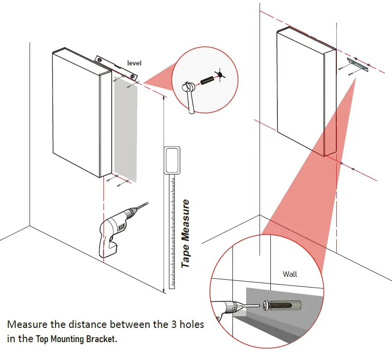 Interbath ITBBGMCB3020L Rectangular Black Aluminum Surface Mount 12