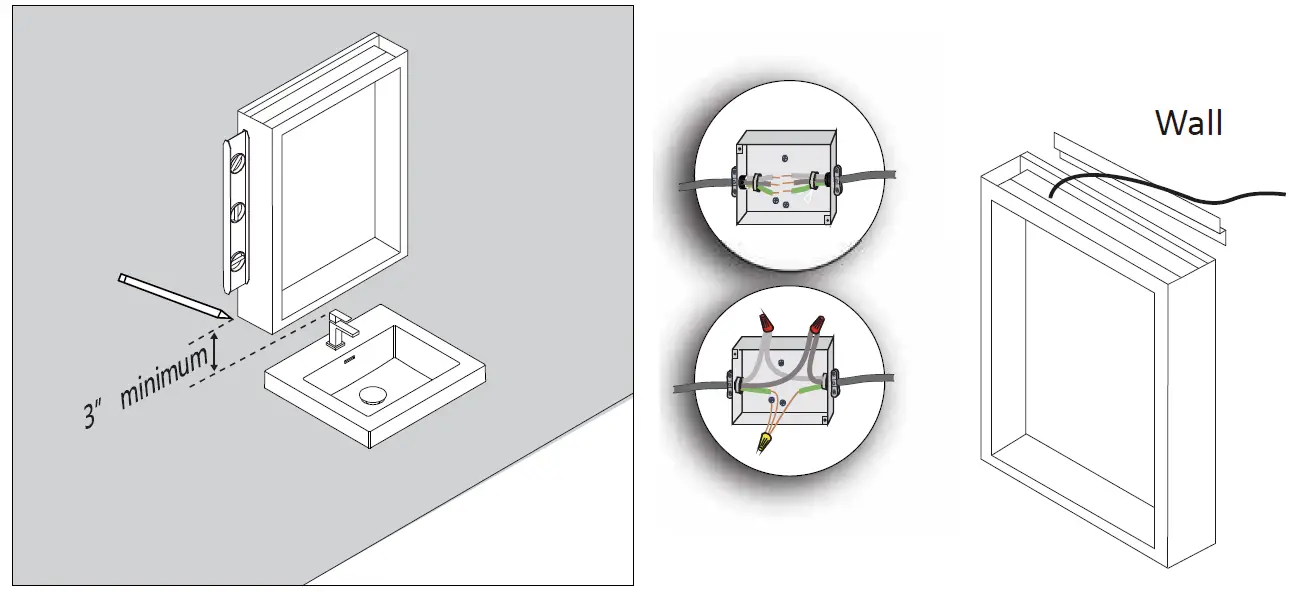 Interbath ITBBGMCB3020L Rectangular Black Aluminum Surface Mount 7