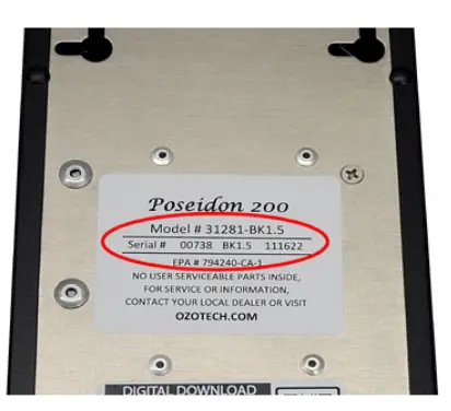 OZOTECH Poseidon 200 Ozone Generator -Fig 9