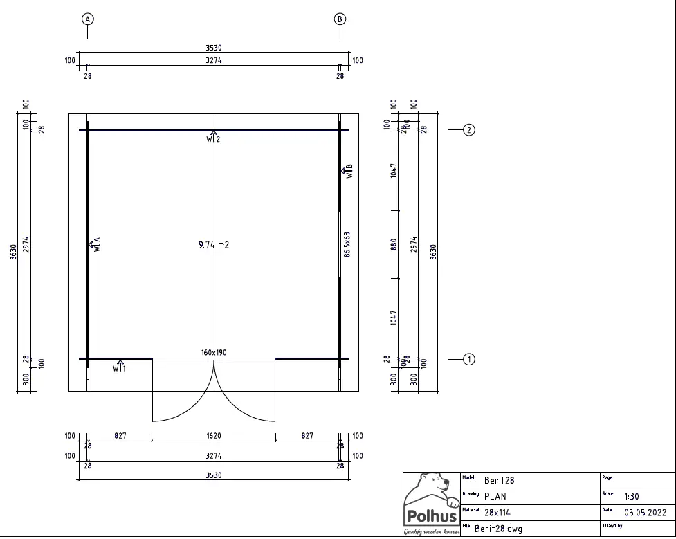 Polhus Berit28 Beautiful Shed 3