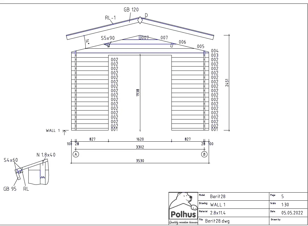 Polhus Berit28 Beautiful Shed 4