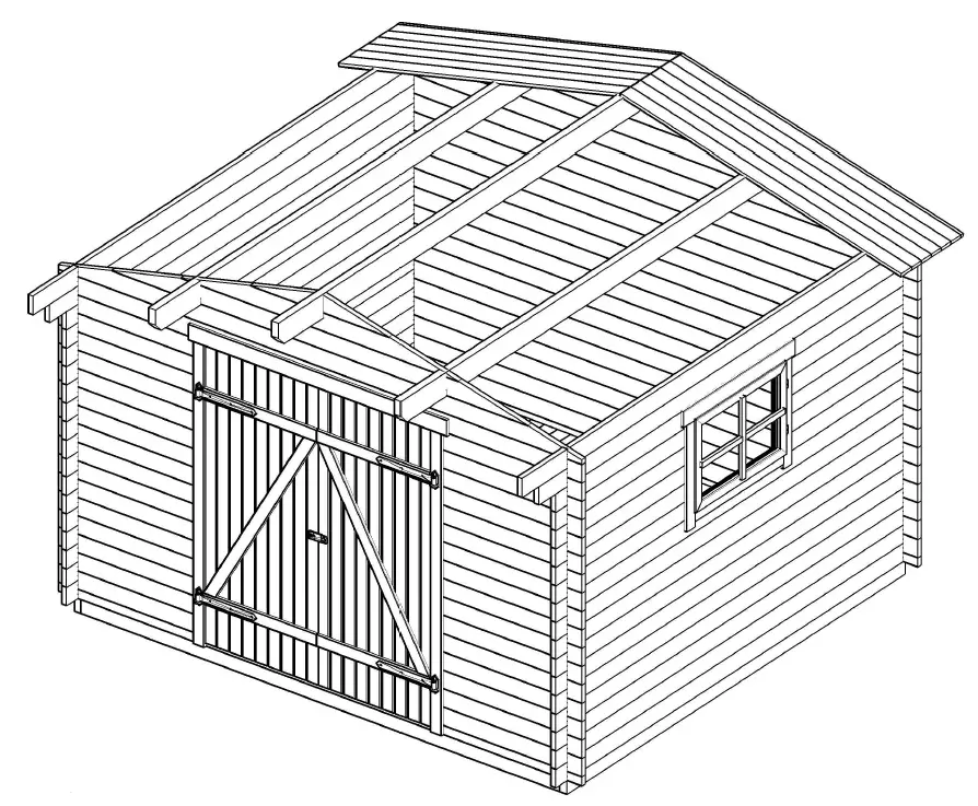 Polhus Berit28 Beautiful Shed