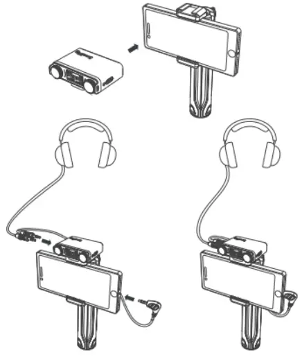SmallRig 3487LEQI Forevala W60 Wireless Microphone - Mobile phone