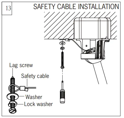 MONTE CARLO 3CLNCSM52MBK Collins Coastal Smart 52 Inch Ceiling Fan - Safety cable