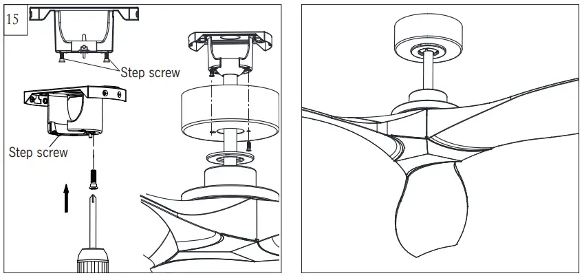 MONTE CARLO 3CLNCSM52MBK Collins Coastal Smart 52 Inch Ceiling Fan - Slip downrod1