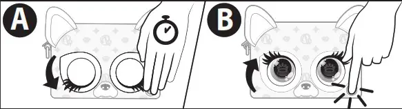 Purse Pets T26700 0046 20139590 Metallic Magic Puppy - SLEEP MODE