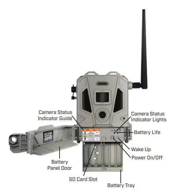 Bushnell 119904D Cellucore 20 Dual Sim Trail Camera - Battery Tray