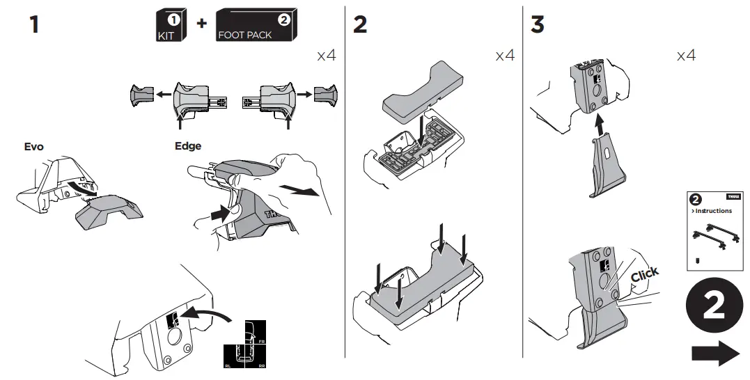 THULE-Kit-145301-Custom-Fit-Kit-for-Roof-Rack-System-for-HYUNDAI-Ioniq-5-fig 4