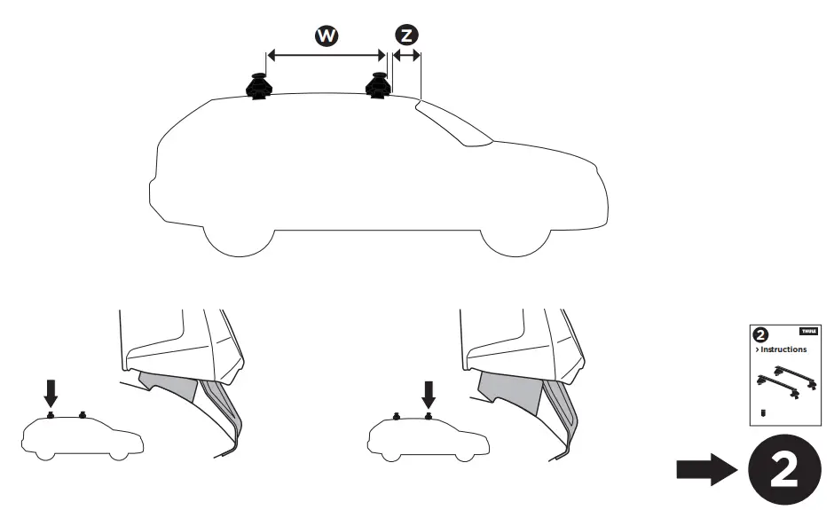 THULE-Kit-145301-Custom-Fit-Kit-for-Roof-Rack-System-for-HYUNDAI-Ioniq-5-fig 7