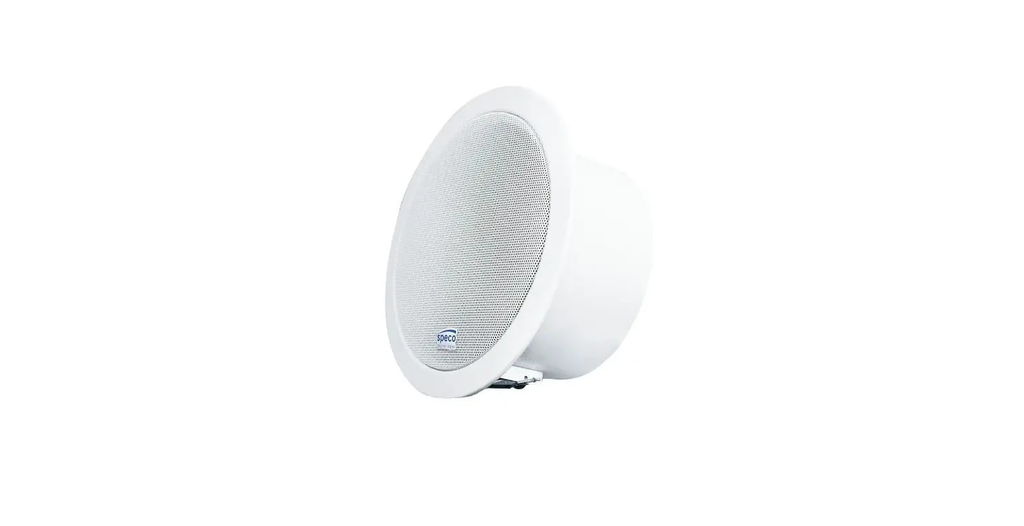 Speco Technologies Spipc6am Ip 6 Inch Ceiling Speaker With Microphone Installation Guide