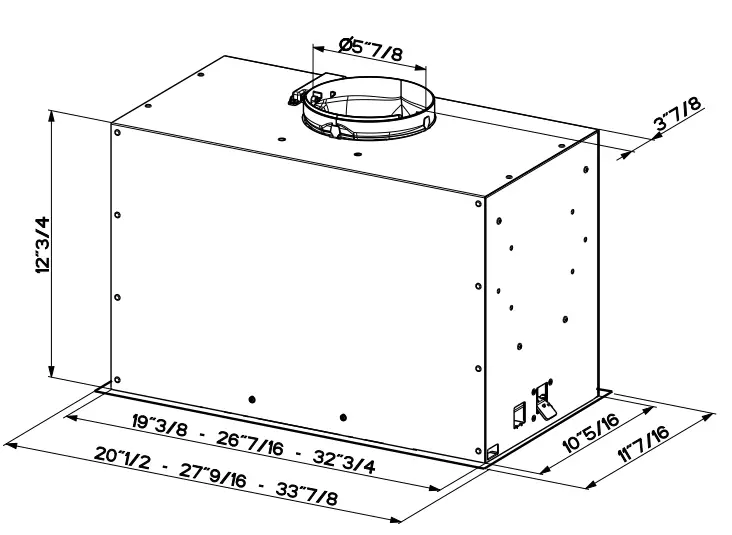 FABER-INLX21SSV2-21-Inch-Hood-Insert-with-600-CFM-Blower-fig-1