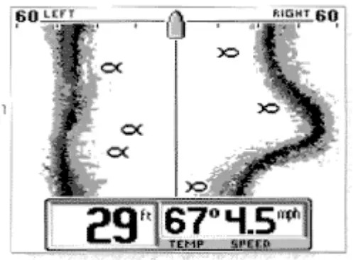 HUMMINBIRD 400tx TRI BEAM Fish Finder - Screen43