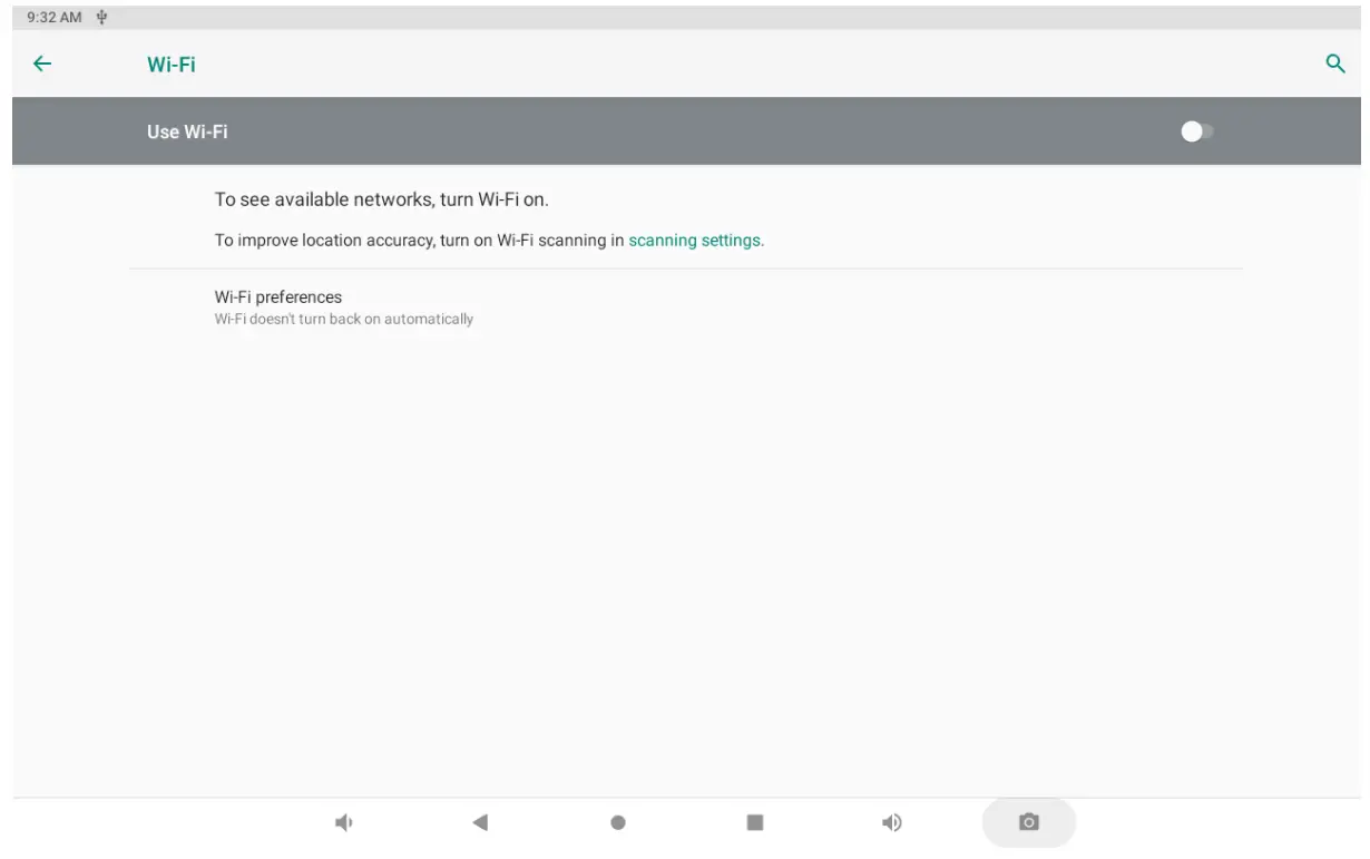 Powering on the product