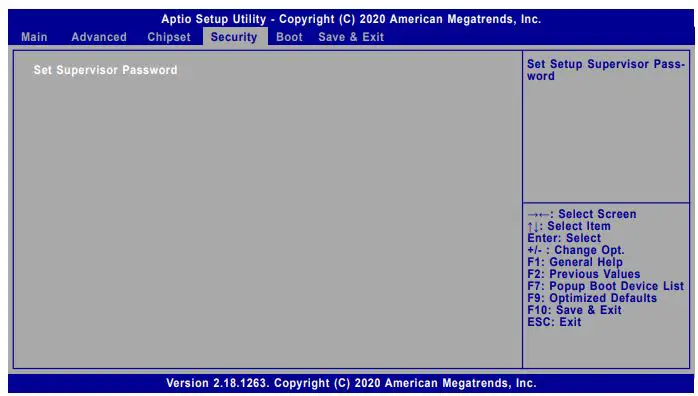 DFI AL253 4 Inch SBC Industrial Motherboard User Manual - Security