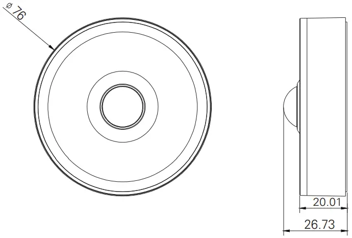 namron 3222264 Zigbee Motion Sensor - MEASURES