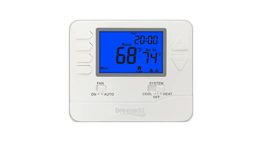 Breeze33 Bz33-201np Non-programmable Thermostats Installation Guide