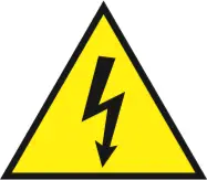 Electric hazard symbol 1