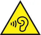 Hearing hazard symbol 1