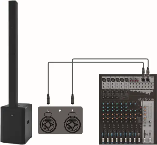 LD Systems LDMAUI11G3 - WIRING EXAMPLES 1