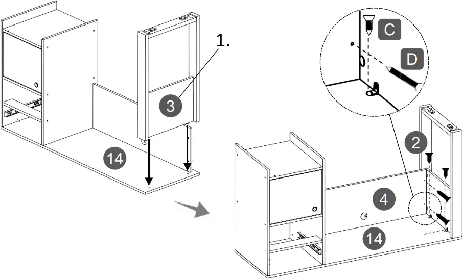 TECHNI MOBILI RTA-954D - ASSEMBLY C16