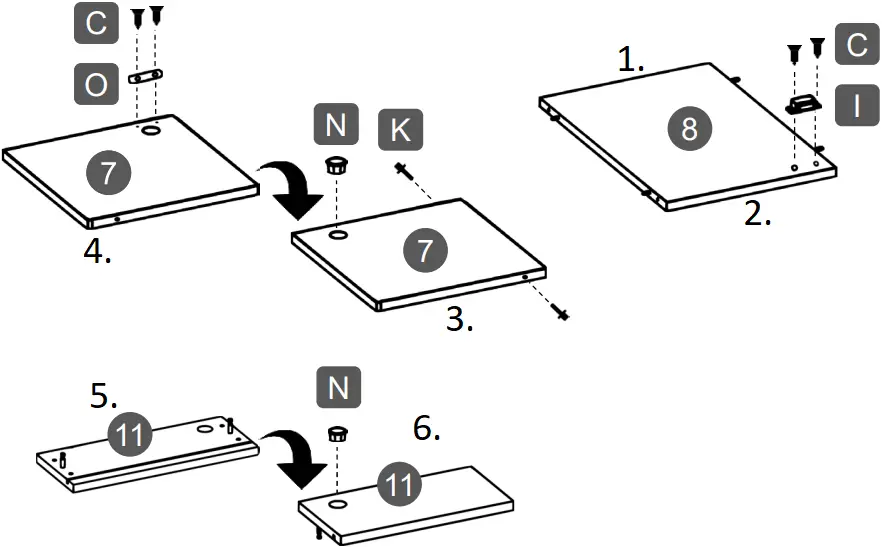 TECHNI MOBILI RTA-954D - ASSEMBLY C8