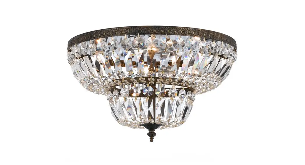 Crystorama 724-eb-cl-saq Six Light Ceiling Mount Instruction Manual Crystorama 724-eb-cl-saq Six Light Ceiling Mount Instruction Manual