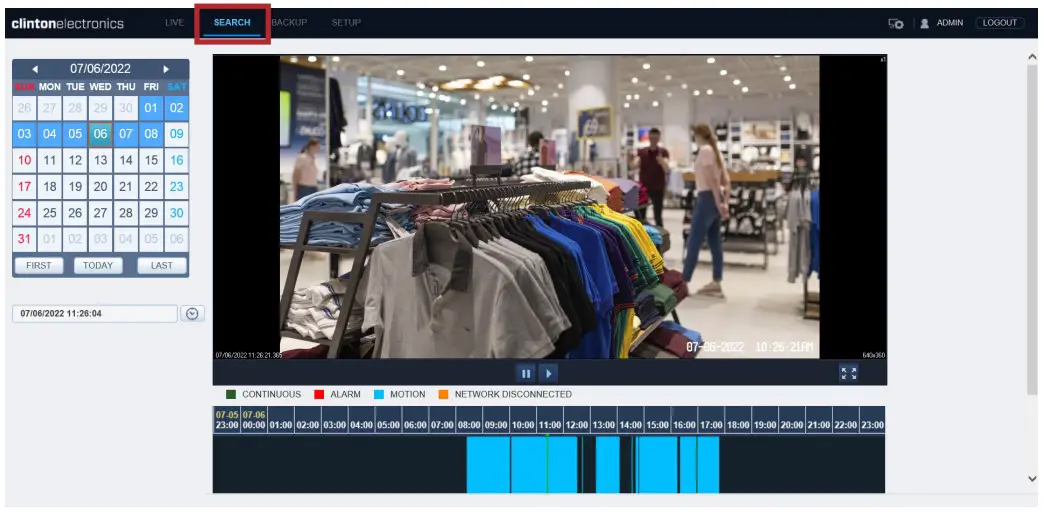 Files through browser